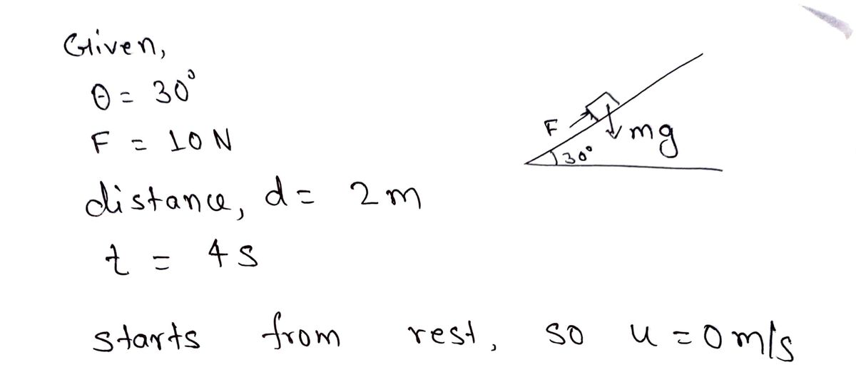 Physics homework question answer, step 1, image 1